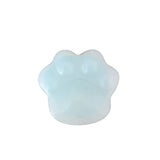28×30mm Hand-Carved Crystal Cat Paw Stone | Natural Gemstone Cat Claw Figurine for Home Decor