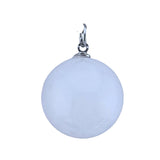20mm Natural Polished Crystal Sphere Pendant Charms, Round Gemstone Ball DIY Jewelry Making Supplies Chakra Healing Pendant for Necklace Craft