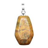 Gemstone Coffin Pendant for Making Jewelry Handmade Craved 19x30mm Halloween Gothic  #SP11378 Crystal Charm