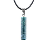8X30MM Cylinder Shaped Gemstone Pendant Necklace Charms Women's Crystal Charms Jewelry Gifts to Friend