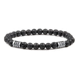 8mm Natural Gemstone Stretch Bracelet with Elephant Metal Spacers Chakra Energy Healing Beaded Bracelets for Women Men Party Jewelry Gift