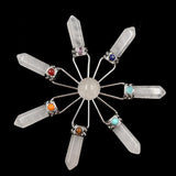 Natural crystal 7 Point Energy Generator Crystals and Healing Stones Chakra Quartz Decorate