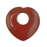 40mm Heart Gemstone Pendant for DIY Necklace Making Gifts