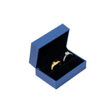 Premium Paper Double Ring Gift Box – Elegant Jewelry Display Case for Wedding Sets and Dual Rings #PB0090-R02
