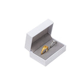 Premium Paper Double Ring Gift Box – Elegant Jewelry Display Case for Wedding Sets and Dual Rings #PB0090-R02