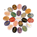 Worry Healing Palm Stones for Meditation Prayer Home Decor ( one day at a time)  35x45MM #SP1904G-W11