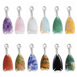 Gemstone Fish Pendant Charms Tag for Bag Keychain 22x40MM #SP2016S-BT