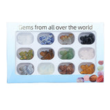 1.0 Inch Hand Carved Squirrel Gemstone Figurine Ornament 12PCS In Box for Home Office Desk Decor #SP2322-12PA
