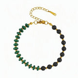 6MM Heishi Disc Spacer Round Bead Lava Stone Essential Oil Diffuser Gemstone Bracelet Gold Chain Adjustable #SB3145