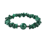 Natural Chip Gemstone Bracelet 10mm Optional Focal Round Bead Handmade Boho Stackable Healing Crystal Bracelet for Women #SB3159