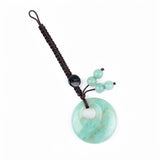 30MM Crystal Donut Keychain – Elegant Gemstone Bag Charm & Key Accessory