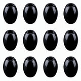12PCS Natural Stone Large Hole Barrel Beads 18x13mm, Polished Gem Drum Beads for Bracelet Necklace