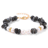 Wholesale Natural Gravel Stone Freshwater Pearl Bracelet Multi Color Crystal Beaded Bracelet Jewelry Gift for Women #SB3136