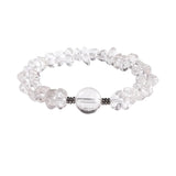 Natural Chip Gemstone Bracelet 10mm Optional Focal Round Bead Handmade Boho Stackable Healing Crystal Bracelet for Women #SB3159
