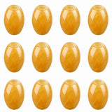 12PCS Natural Stone Large Hole Barrel Beads 18x13mm, Polished Gem Drum Beads for Bracelet Necklace