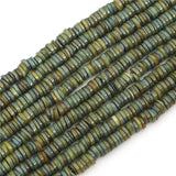 8mm Dyed Shell Spacer Beads 180Pcs Per Strand Multi‑Color Flat Round DiscHeishi Loose Beads for Jewelry Making DIY Accessories