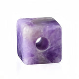 16mm Gemstone Cube Beads for DIY Making Jewelry Drilled 5MM Big Hole Loose Square Crystal Beads #SZ0169