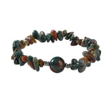 Natural Chip Gemstone Bracelet 10mm Optional Focal Round Bead Handmade Boho Stackable Healing Crystal Bracelet for Women #SB3159