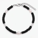 6MM Heishi Disc Stone Bracelet Freshwater Pearl Gold Adjustable Chain Boho Stackable Beaded Jewelry For Women #SB3137