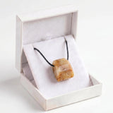Sodalite Trapezoid Crystal Choker Necklace Unisex Healing Chakra Gemstone Jewelry Adjustable Rope Comes in Gift Box