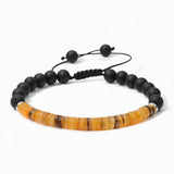 6MM/8MM Matte Black Onyx Bead Braided Bracelet Colorful Shell Heishi Disc Adjustable Woven Bracelets Women Boho Jewelry #M028SB3149