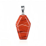 Handcrafted Healing Crystal Coffin Pendant - Unique Wiccan & Spiritual Jewelry Gift #SP1378