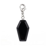 Handcrafted Healing Crystal Coffin Pendant Bag Tag Charms #SP1378