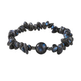 Natural Chip Gemstone Bracelet 12mm Optional Focal Round Bead Handmade Boho Stackable Healing Crystal Bracelet for Women #SB3159