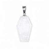 Handcrafted Healing Crystal Coffin Pendant - Unique Wiccan & Spiritual Jewelry Gift #SP1378