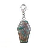 Handcrafted Healing Crystal Coffin Pendant Bag Tag Charms #SP1378