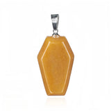 Handcrafted Healing Crystal Coffin Pendant - Unique Wiccan & Spiritual Jewelry Gift #SP1378