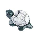 22X35mm Cute Gemstone Turtle Figurine Ornaments Healing Stone Decoration for Home Office