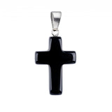 Natural Gemstone Cross Pendants 18x25mm Healing Crystal Stone Charms Handcrafted Spiritual Reiki Energy Protection