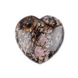 40mm Natural Crystal Puffy Heart Stones - Carved Gemstone Pocket Palm Stone for Reiki Healing, Chakra Balancing, Meditation & Home Decor #SP0046
