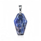 Handcrafted Healing Crystal Coffin Pendant - Unique Wiccan & Spiritual Jewelry Gift #SP1378