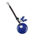 30MM Crystal Donut Keychain – Elegant Gemstone Bag Charm & Key Accessory