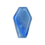 10PCS Polished Crystal Coffin Stone Carving 30mm Coffin Ornament for Halloween Party Home Decoration