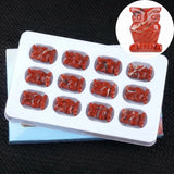 12Pcs Crystal Owl Figurine Set | Hand-Carved Gemstone Owl Collection Gift Box