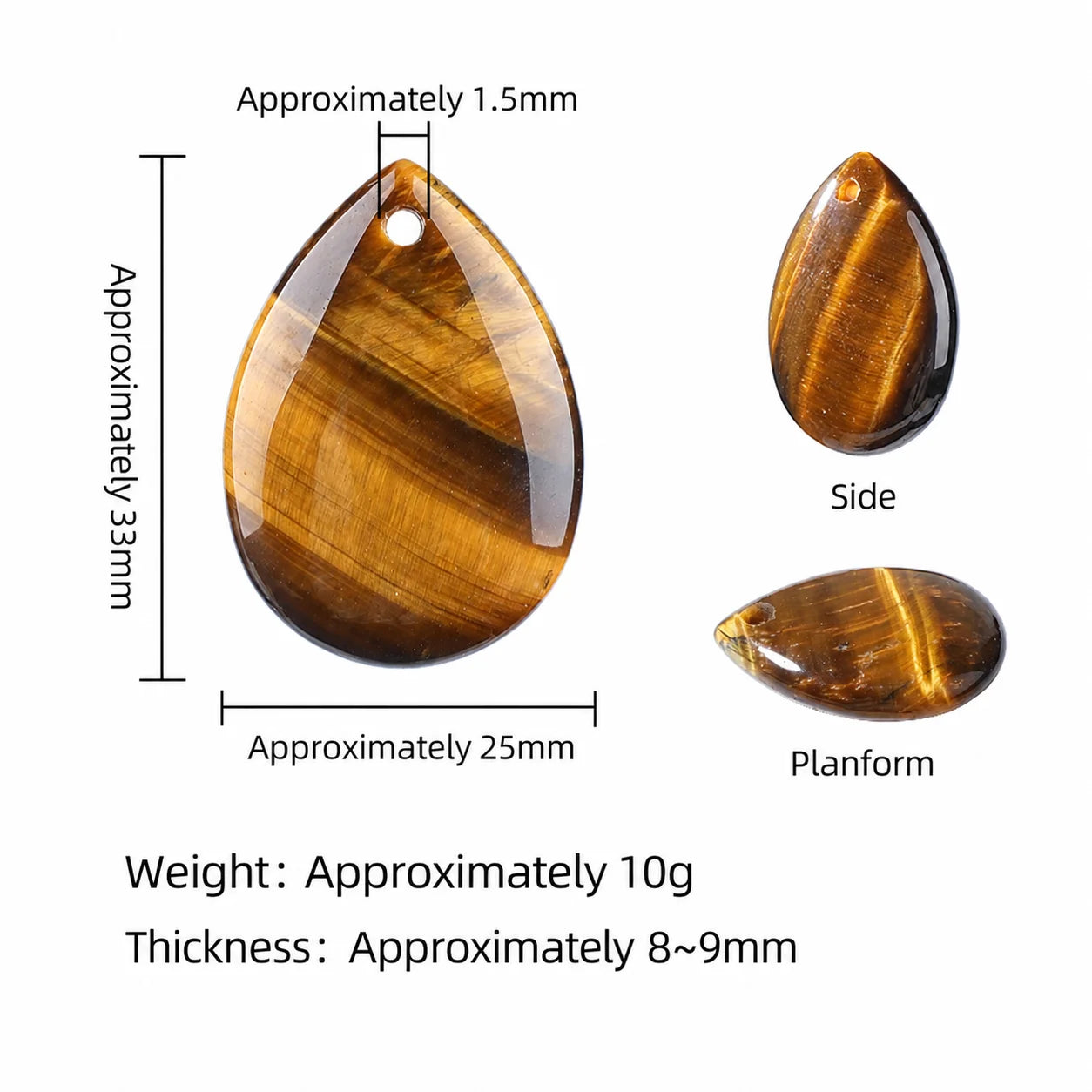 25X33mm Teardrop Stone Pendants  for DIY Necklace Jewelry Making #SP1800