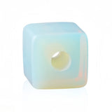 16mm Gemstone Cube Beads for DIY Making Jewelry Drilled 5MM Big Hole Loose Square Crystal Beads #SZ0169