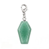Handcrafted Healing Crystal Coffin Pendant Bag Tag Charms #SP1378