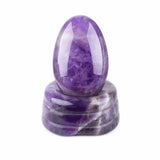 Polished Crystal Egg Matching Base 20X30mm Gemstone Healing Decor for Meditation, Crystal Collection & Spiritual
