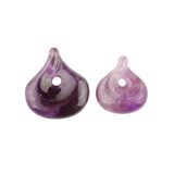 23MM/28MM Natural Twisted Teardrop Gemstone Pendant Handmade Craved Healing Crystal Donut Charm for DIY Jewelry Making