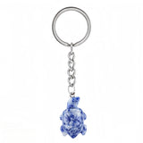 Cute Sea Turtle Keychain – Healing Crystal Keyring Accessory for Daily Carry KC2311