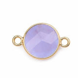 10mm Faceted Round Disce Connectors Charms with Double Loop For Jewelry Making #SP2050