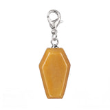 Handcrafted Healing Crystal Coffin Pendant Bag Tag Charms #SP1378