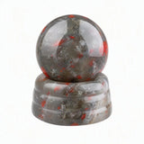 Natural Crystal Sphere 25mm Polished Gemstone Ball With Matching Stone Base Healing Crystal Ball for Home Decoration Chakra