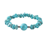 Natural Chip Gemstone Bracelet 10mm Optional Focal Round Bead Handmade Boho Stackable Healing Crystal Bracelet for Women #SB3159