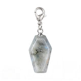Handcrafted Healing Crystal Coffin Pendant Bag Tag Charms #SP1378