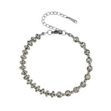 6MM Heishi Disc Spacer Round Bead Gemstone Bracelet Silver Chain Adjustable #SB3145